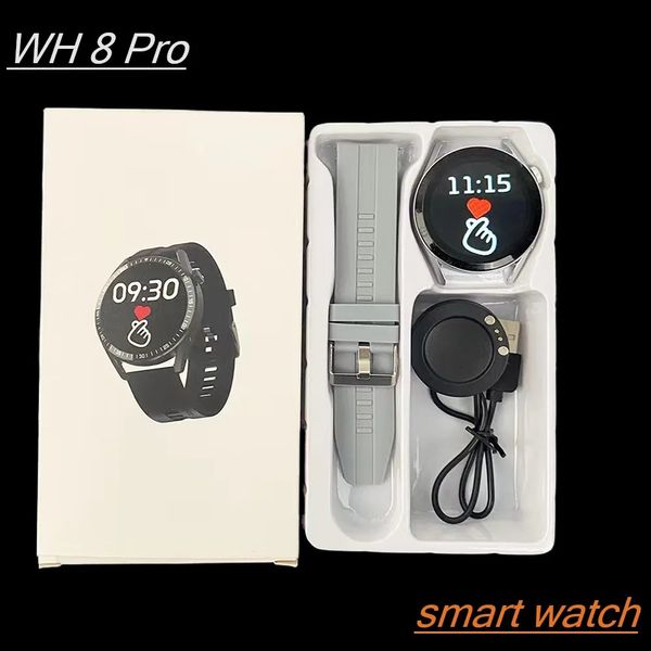 2024 New WH8 Pao Smart Watch Bluetooth -Sprachassistent Männer und Frauen Herzfrequenz Sport Smartwatch für Android iOS