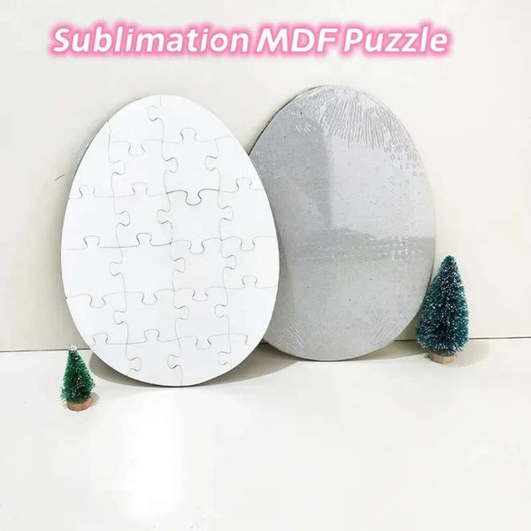 Regalo di sublimazione delle uova in legno per la parte di sublimazione puzzle puzzle personalizzate mdf mdf fai -da -te pasquali puzzle s s