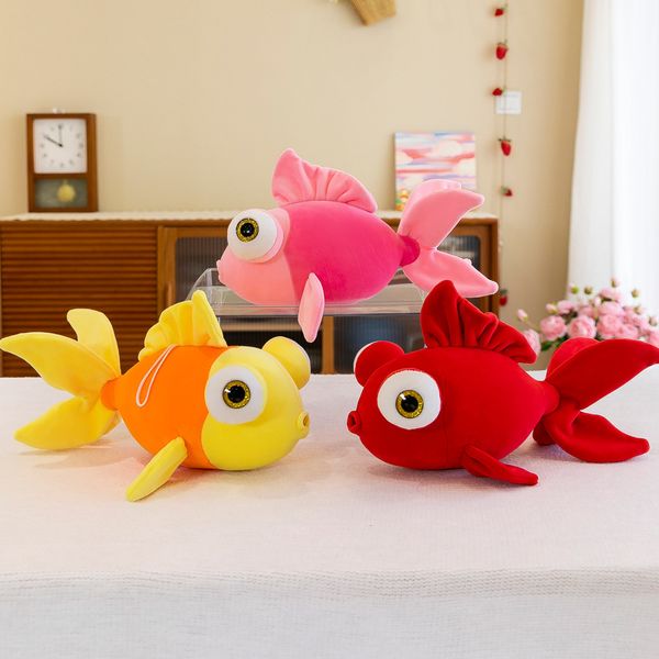 Autentico pesce rosso bolla Internet Celebrity Cute pesce rosso peluche per bambini bambolo bambolo bambola market bancarella all'ingrosso