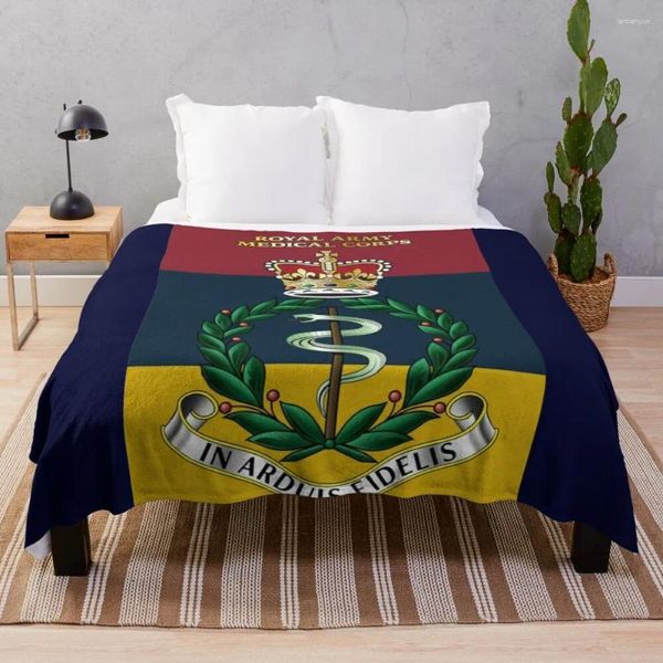 Cobertores Corpo Real do Exército Ramc Cap crachá Insignia Throw Blange Luxury Bed Plaid Decorative