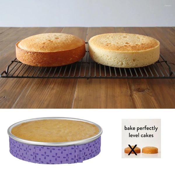 Backwerkzeuge Back-Ear-Streifen-Set-Kuchenpfanne Gürtelback perfekt Level Cakes Gewährung feuchter Küchenform