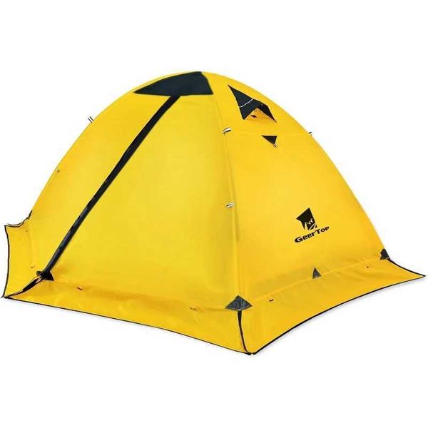 Tende e rifugi Geertop UltraLight 2 persona Tenda per zaino Stagione 4 Waterproof Camping Double Stray Cold Weather Easy Setq240511