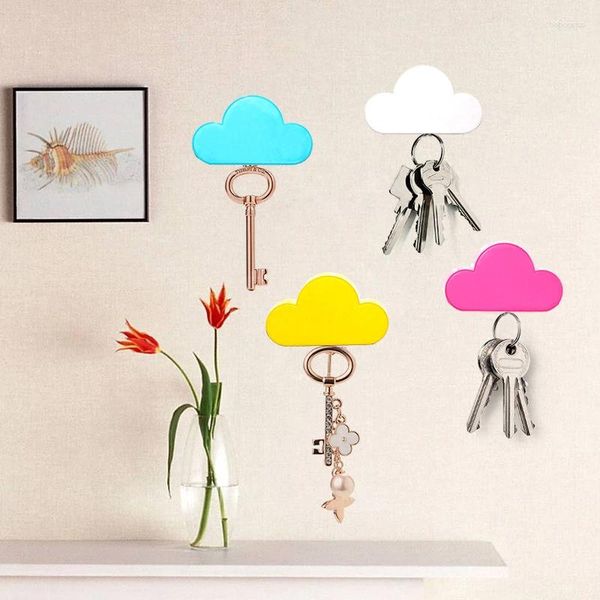 Hooks Magnetic Keychain Halter 3D-Wolke Starke Neodym-Wand-Magnete Key Hanger Home Keys Lagerorganisator Dekor Dekor