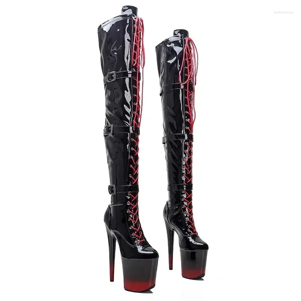 Boots Mode 20cm/8 -Zoll PU Pole Dancing Schuhe High Heel Plattform Frauen modern