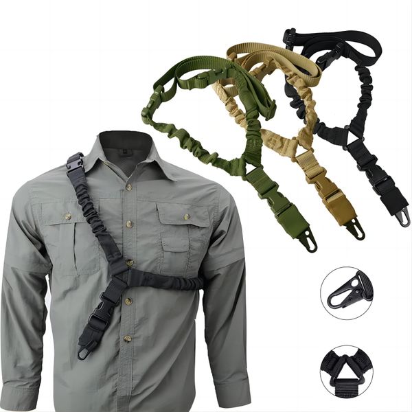 Waffengürtel -Jagdzubehör Taktische Zahnrad Taktische Einspitze -Schilds -Schultergurtband mit Metallschnalle