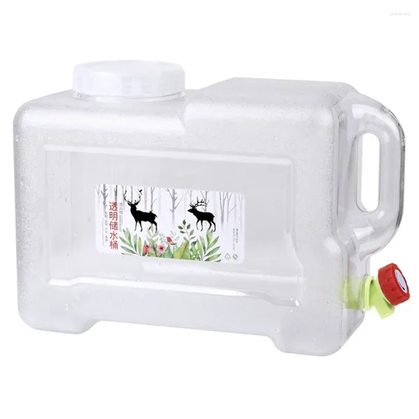 Wasserflaschen 12L Transparent Eimer Drink Outdoor Camping -Lagerbehälter im Freien