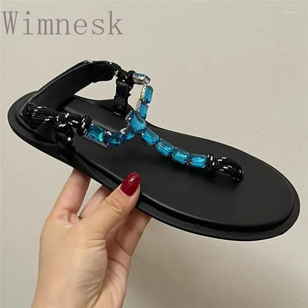 Sandalen Designer farbenfrohe gewebte Seil Fischgräten -Slipper Frauen Fashion Casual Beach Urlaub Frauen Schuhe Schuhe