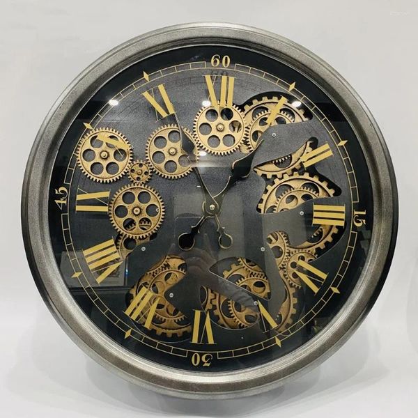 Orologi da tavolo Europeo di alto grado America in stile industriale in metallo orologio da parete retrò soggiorno personalità arte decorativa creativa creativa