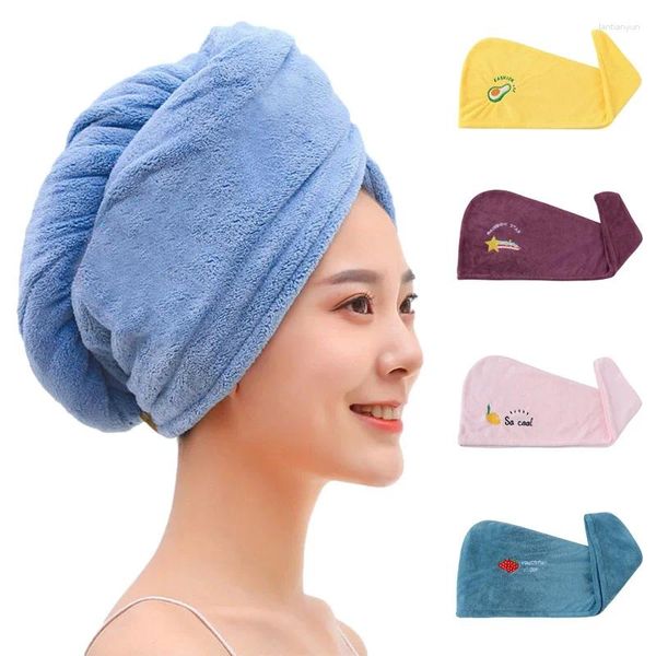 Handtuch Frauen Mädchen Haartücher Badezimmer Mikrofaser Trocknen magische Duschkappe Accessoires Lady Turban Head Wrap