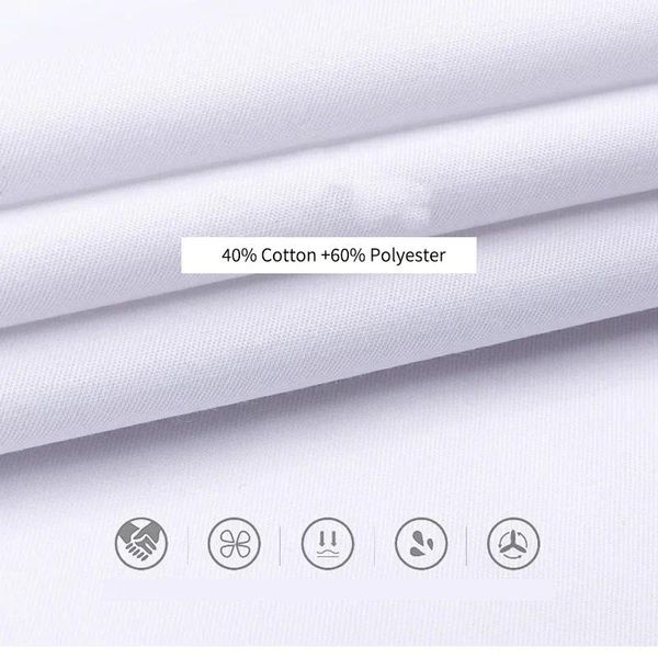 Camicie casual maschile estate in cotone maniche corta slim fit uomini camicetta social bottle giù camicia abito bianco 6xl 8xl