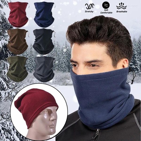 Bandanas in pile in pile più calda inverno della sciarpa per tubo antivento per uomo maschera bandana a metà facciata copertura snowboard gigono donne