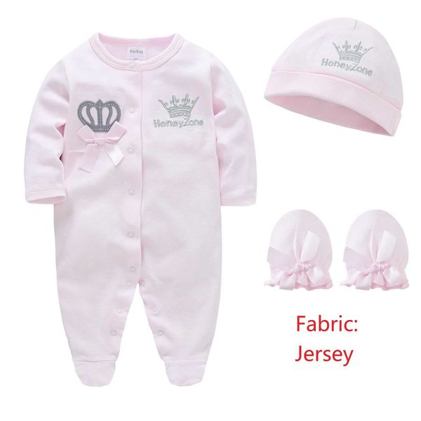 Set di abbigliamento set di abbigliamento da ragazzo da ragazzo da ragazzo set di abbigliamento con cappello e guanti neonati al 100% puro cotone un pezzo pajamasl2405