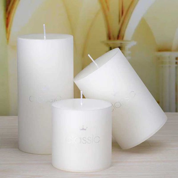 5pcs Kerzen 5 cm Durchmesser benutzerdefinierte Hochzeit Kerze IC Zylindrische weiße Kerzen Europäischer Stil kleiner romantische Kerzen Kerzenlicht Abendessen