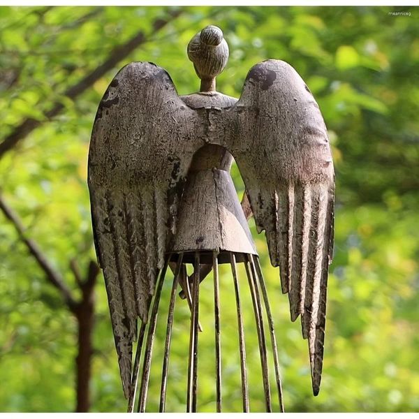 Dekorative Blumen 26 Zoll Höhe Antiquierter Metallgarten Engel Statue mit Sternstab im Freien im Freien im Freien im Freien im Freien im Freien im Freien im Freien im Freien im Freien im Freien im Freien im Freien im Freien im Freien im Freien der Terrassen Dekorationen