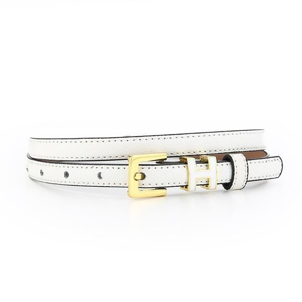 True Cowhide Lady Belt alla moda Cintura semplice Web rosso con la cintura casual vestito un capelli