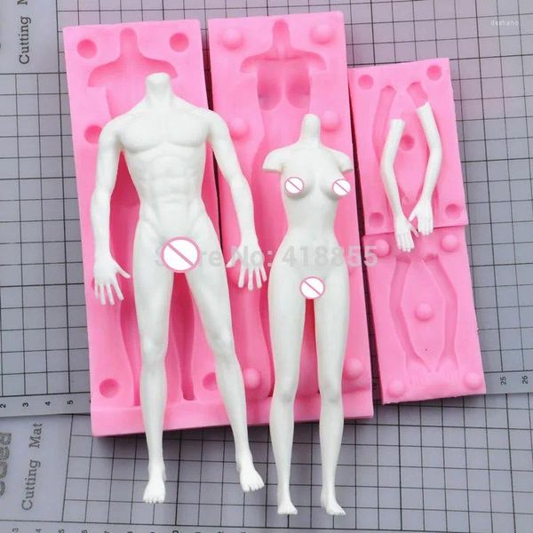 Backformen przy Verkaufsform Turning Model Körper Brust Puppe Lebensmittel Silikon Männlich und Frauen Ganzkörper DIY umweltfreundlich