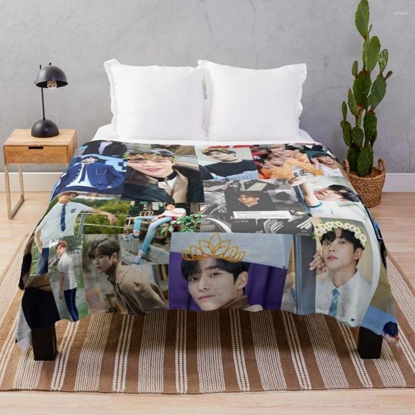 Coperte Rowoon Bellissimo collage lancio coperta bambino imbottito