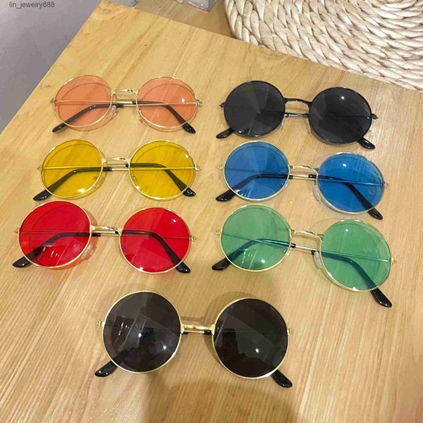 Retro Mode runde Sonnenbrille Bunte Trendmasse Sonnenbrille Farbe Prince Mirror Sonnenbrille Großhandel