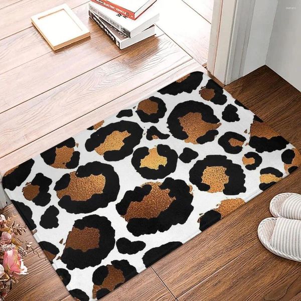 Tappeti per la pelle animale zerbina non slittatore ghepardo ghepardo stampa leopardo safari bagno camera da letto dimora decorazione moquette