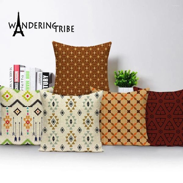 Cuscino geometrico jacquard custodia decorazione nordica gialla bohémien scandinavo cuscini primaverili da molla copri personalizzati