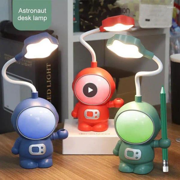 Lampade da tavolo Lampada da cartone animato carino lumaca luminosa USB USB LED RITORIE DI PROTEZIONE BAMBINO DESIDE LETTURA CON PEN