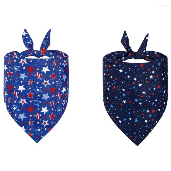 Hundekleidung Sucado American Flaggen Bandana USA patriotische Bandaga Independence Day Accessoires Dekoration für kleine mittelgroße Katze Haustiere