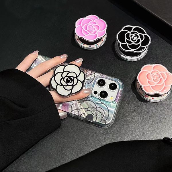 Porta del telefono cellulare Camellia Unisex Splint Splint Womens Designer Flower Holder iPhone Sumsang Staffa universale Piatto di supporto pieghevole