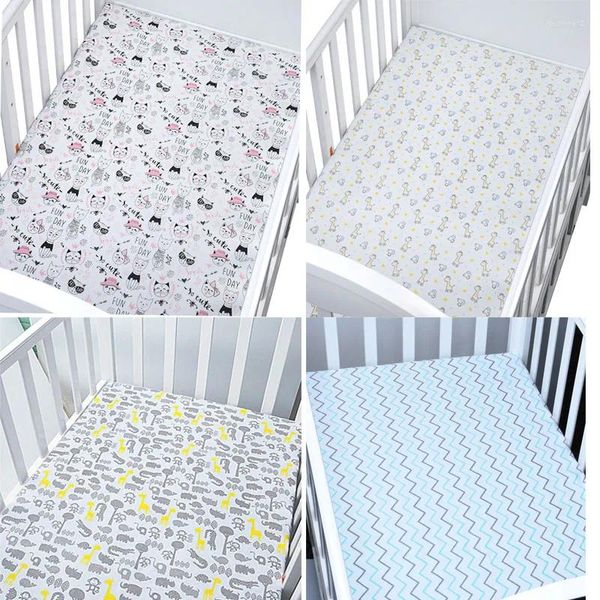 Bettwäsche -Sets Krippenblätter passt für Babys und Kleinkinder in der Set Musselinlife -Baumwollmatratze -Schutzbettblattgröße