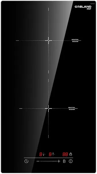 Pans Gasland Chef 12-Zoll-Induktion Kochfeld eingebaute elektrische Kopen IH30BF mit 2 Brennern 9 Power Pegel Slide Touch Control C.