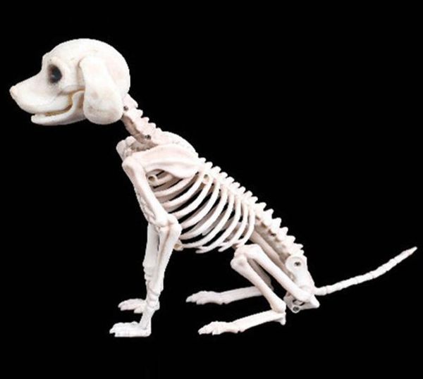 Halloween Skeleton Dog Propor Os ossos da festa da parte decoração do crânio de terror adereços Y2010065070198