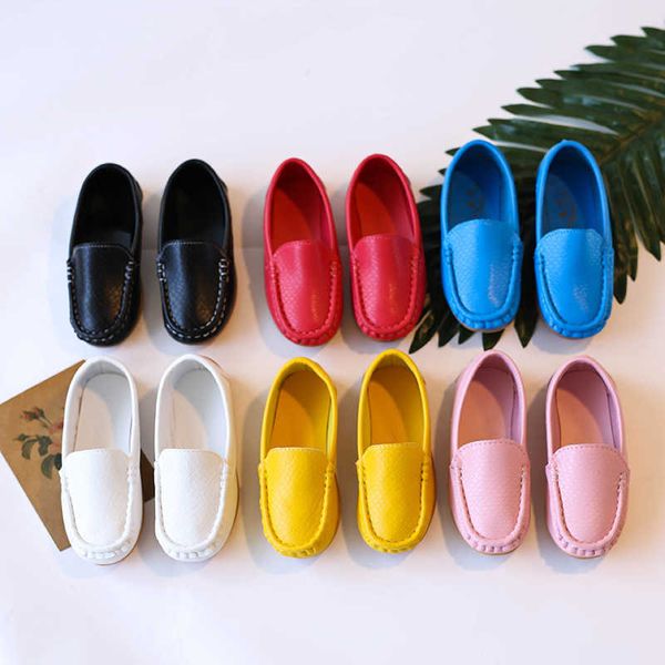 Кроссовки детская обувь 2022 Весна и осенняя корейская версия одна нога конфеты окрашенные в дудоу детские коровьи сухожильные мальчики девочки H240513