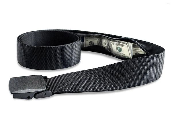 Sacos de armazenamento Cinturão da cintura de nylon com saco de dinheiro oculto anti-roubo