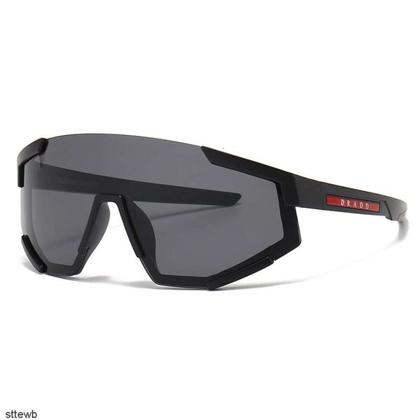 Schild Top Männer Frauen Radfahrer Brillen Linea Rossa 04WS Matt Black Dark Grey Herren 63 mm Sonnenbrille Outdoor Sport Running Brille2024 S