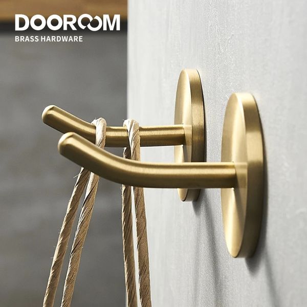 Dooroom Brass Punch Free Punch, подшипники, ванная комната крытая кухонная прихожая настенная одежда настенная одежда, ряд Nordic 240424