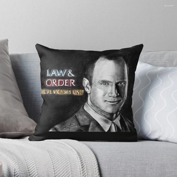 Cuscino Elliot Stabler Law e ordina Svu Throw Couch Custini Cover decorativo