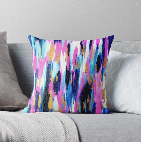 Pillow Spring Golden - Rosa e Marinha Abstract Throe Christmas Covers Couch S Sofá decorativo