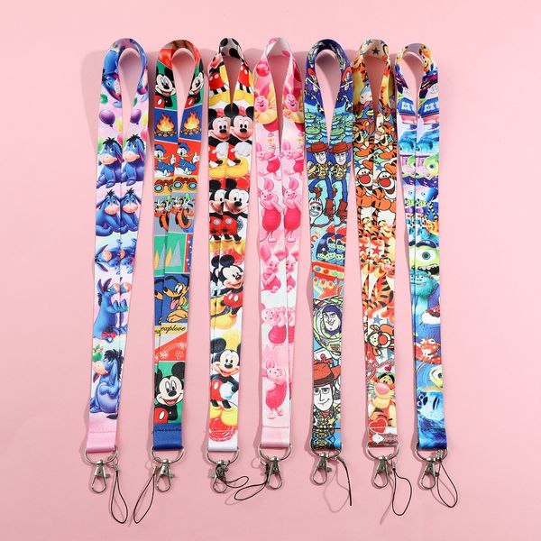 Anime Kids Lanyard для шейного ремня для ремня для шейки Lanyard Card держатель значков держатель цепи держатель цепочка подвеска для подвесных кевочных аксессуаров