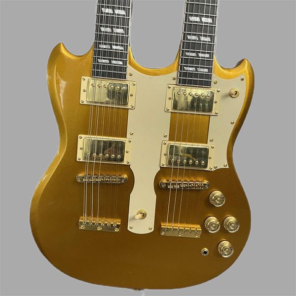 Double Neck Gitarre Custom Shop 1275 Doppel Neck E -Gitarre Neuankömmlinge Großhandel Gitarren