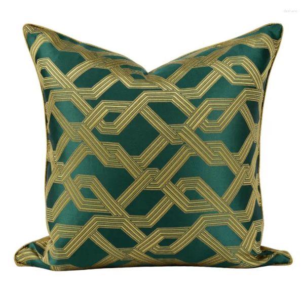 Travesseiro de moda verde abstrato abstrato geométrico Decorativo Pillow/Almofadas Caso 45 50 Modern Simple Design Capa Decoração de casa