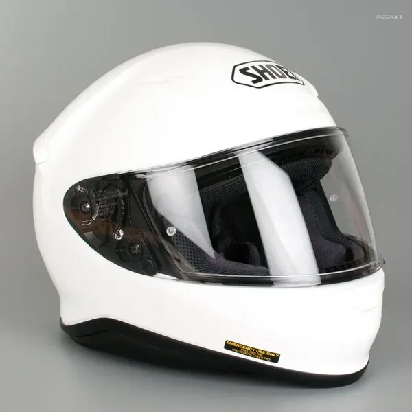 Motorradhelme Full Face Helm Shoei Z7 Glossy White Motocross Racing Motobike Riding Casco de Motocicleta