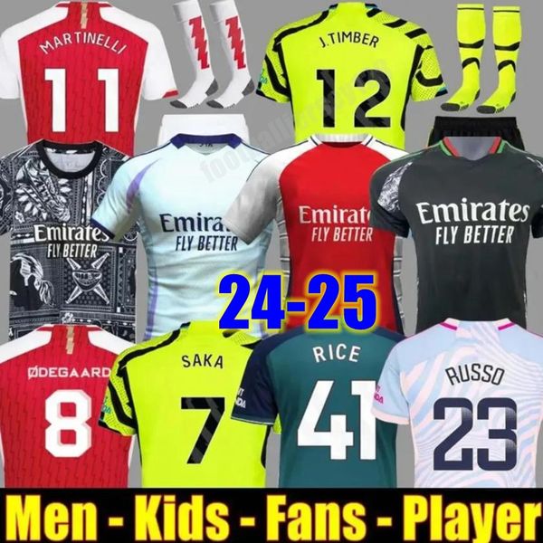 24 25 Jerseys de futebol de Saka Arsen