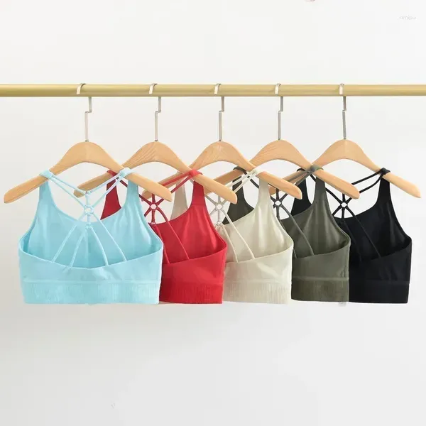 Giubbotti maschili limone ultra morbido nylon string sports rera donne incrociate back -back imboding allenamento yoga reggiseno ginnastico gallineatching tops.