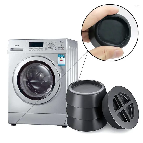Badmatten 4pcs Waschmaschine Füße Pads Anti -Vibration Nicht -Schlupfelastizität Gummi -Matte Kühlschrank Bodenmöbel Proted Proof Pad