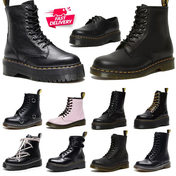 AAA Qualidade de luxo Boots Woman Dr Marteens Dr Matrens All Blacks Pink Womens Mens Dr Martines Knee Koot Boot Fashion Winter Snokers