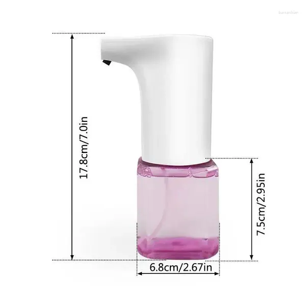Dispensador de sabão líquido 300 ml manual de parede sensor automático plástico banheiro transparente shampoo chuveiro el cozinha