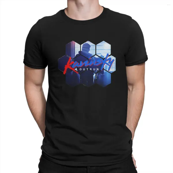 Herren-T-Shirts übertreffen Fan Männer Kavinsky einzigartiges T-Shirt Short Sleeve Round Collar T-Shirts Baumwollgrafik gedruckte Kleidung