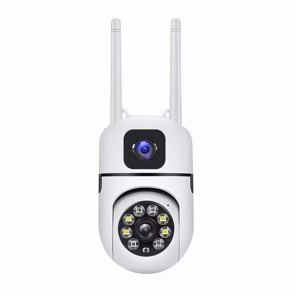 2024 câmera dupla len 1080p ptz camera ip cctv p2p pan rede câmeras de segurança moniton rastreamento came video videoveillance vision