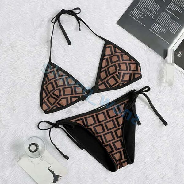 Designer Womens Mode komfortable Badebekleidung Reversible Strand Bikinis Sommer Badeanzug Streifen Briefmuster Badeanzüge Größe S-XL Ggitys Ji3c