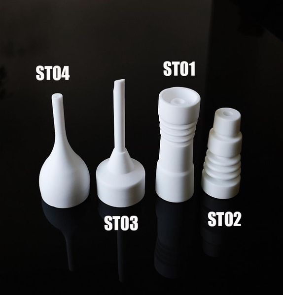 14 mm da 18 mm un chiodo in ceramica maschio femmina con berretto di carboidrati in ceramica piatti di tacca per accessori per fumare ST013343713