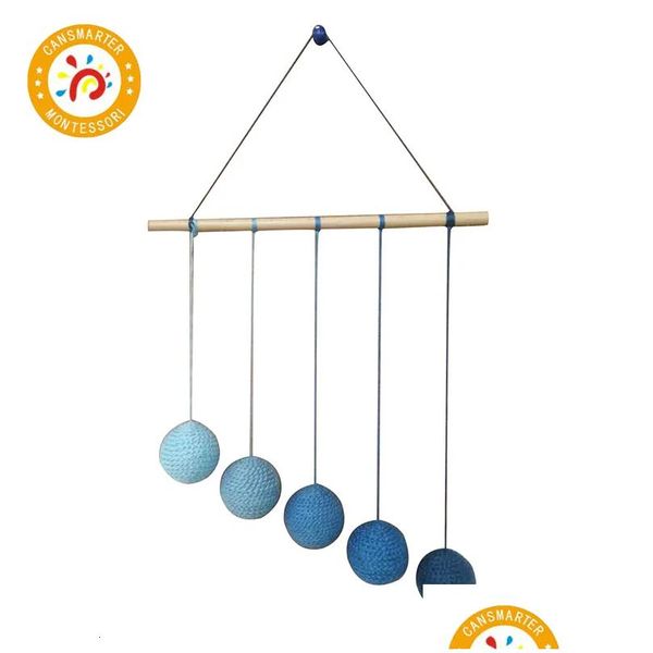 Handys Montessori Mobile DIY visuelle Praxis Geburtsgeburte Baby -Gradientenfarbe Farbpaste Ball Hanging Gobbi Tänzer Munari 230520 Drop Deliv OTHG3